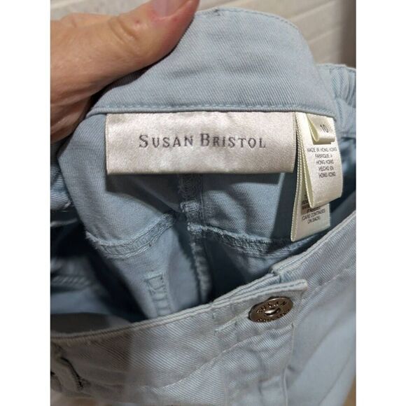 Susan Bristol Women's Light Blue Cotton Stretch Waist Denim Jeans Size 10 - Picture 4 of 7